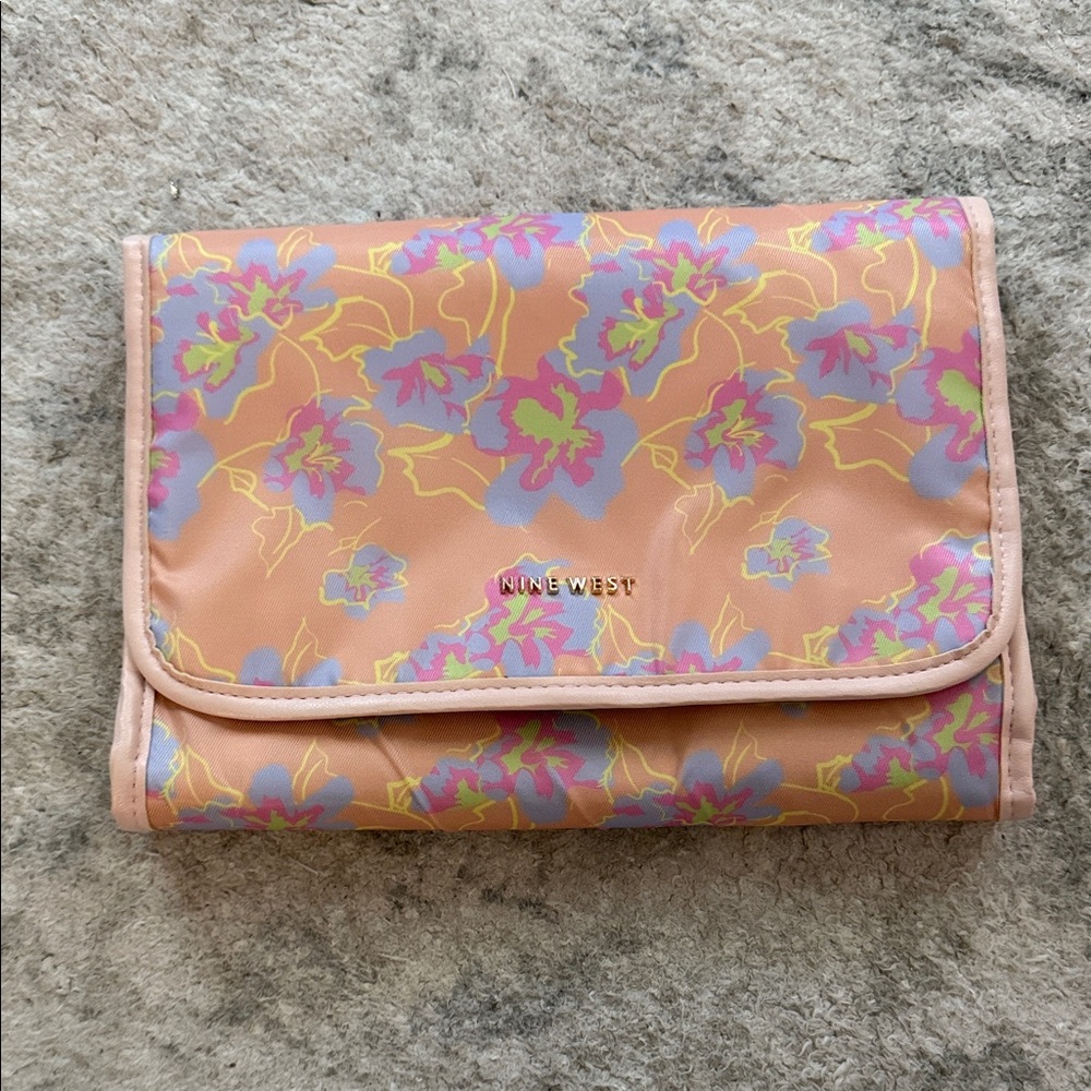 Nine West Pastel Floral Travel Toiletry Bag